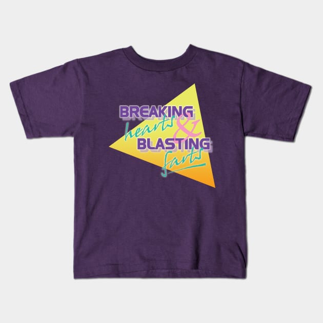 Breaking Hearts & Blasting Farts Kids T-Shirt by Jimb Fisher Art